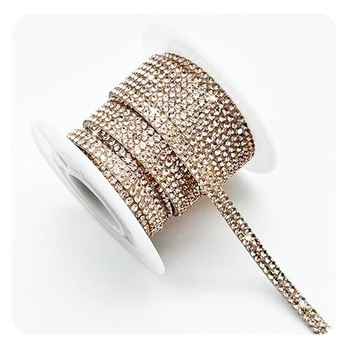 Hrlace 1 Rollen Selbstklebende Strassband Kristall Strass Bling Glitzersteine Selbstklebend DIY Diamant Band Deko Aufkleber mit 2mm Strass für Kunst Handwerk, Auto Handy Dekoration Champagner Hrlace 1 Rollen Selbstklebende Strassband Kristall Strass Bling Glitzersteine Selbstklebend DIY Diamant Band Deko Aufkleber mit 2mm Strass für Kunst Handwerk, Auto Handy Dekoration Champagner von Hrlace