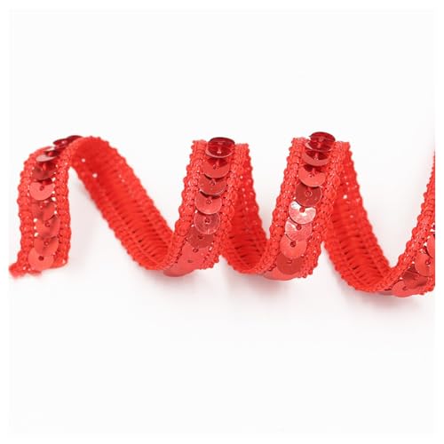 Hrlace 1.2 cm Paillettenband Glitzer Pailletten Spitzenband Paillettenborte Dekoband Pailletten Bänder für DIY Nähen Kostüme Kleid Stirnband Handwerk Hochzeit Deko Heimdekoration 15#Groß Rot 2m Hrlace 1.2 cm Paillettenband Glitzer Pailletten Spitzenband Paillettenborte Dekoband Pailletten Bänder für DIY Nähen Kostüme Kleid Stirnband Handwerk Hochzeit Deko Heimdekoration 15#Groß Rot 2m von Hrlace