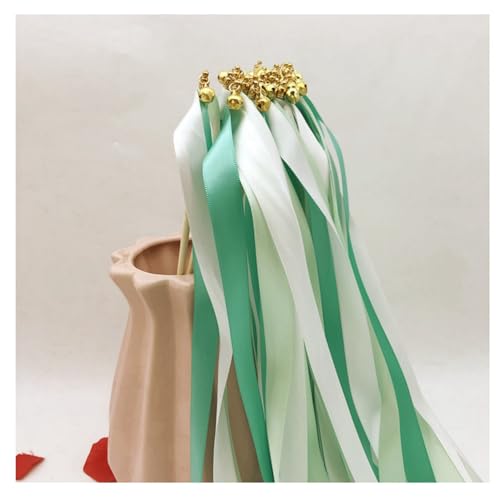 Hrlace 10 Stück Wedding Wands Hochzeit Luftschlangen mit Glocken Band Zauberstäbe Ribbon Fairy Stick Hochzeit Feenstäbe Glücksstäbe Seidenfeenstab für Hochzeiten Geburtstag Party Hellgrün 10 Stück Hrlace 10 Stück Wedding Wands Hochzeit Luftschlangen mit Glocken Band Zauberstäbe Ribbon Fairy Stick Hochzeit Feenstäbe Glücksstäbe Seidenfeenstab für Hochzeiten Geburtstag Party Hellgrün 10 Stück von Hrlace