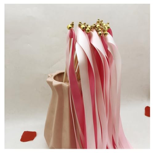 Hrlace 10 Stück Wedding Wands Hochzeit Luftschlangen mit Glocken Band Zauberstäbe Ribbon Fairy Stick Hochzeit Feenstäbe Glücksstäbe Seidenfeenstab für Hochzeiten Geburtstag Party Rosa 10 Stück Hrlace 10 Stück Wedding Wands Hochzeit Luftschlangen mit Glocken Band Zauberstäbe Ribbon Fairy Stick Hochzeit Feenstäbe Glücksstäbe Seidenfeenstab für Hochzeiten Geburtstag Party Rosa 10 Stück von Hrlace