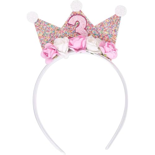 Hrlace 2/3/4/5/6 Jahr Geburtstagskrone Stirnbänder für Baby Kinder Mädchen Prinzessin Krone Geburtstag Tiara Haarband mit Rose Blumen Stirnband Blumenkrone für Geburtstag Party Dekorationen 3 Hrlace 2/3/4/5/6 Jahr Geburtstagskrone Stirnbänder für Baby Kinder Mädchen Prinzessin Krone Geburtstag Tiara Haarband mit Rose Blumen Stirnband Blumenkrone für Geburtstag Party Dekorationen 3 von Hrlace
