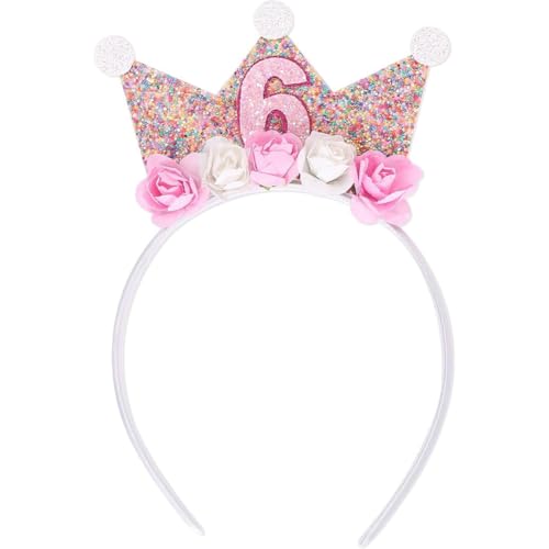 Hrlace 2/3/4/5/6 Jahr Geburtstagskrone Stirnbänder für Baby Kinder Mädchen Prinzessin Krone Geburtstag Tiara Haarband mit Rose Blumen Stirnband Blumenkrone für Geburtstag Party Dekorationen 6 Hrlace 2/3/4/5/6 Jahr Geburtstagskrone Stirnbänder für Baby Kinder Mädchen Prinzessin Krone Geburtstag Tiara Haarband mit Rose Blumen Stirnband Blumenkrone für Geburtstag Party Dekorationen 6 von Hrlace