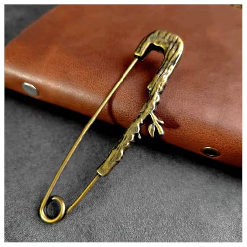 Hrlace 2 Stück Extra Große Sicherheitsnadeln Vintage Legierung Sicherheitsnadel Antike Bronze Anstecknadeln Robuste Broschennadeln für Schal Decken Röcke Kleidung Taschen 82x27mm-Zweig mit Blättern Hrlace 2 Stück Extra Große Sicherheitsnadeln Vintage Legierung Sicherheitsnadel Antike Bronze Anstecknadeln Robuste Broschennadeln für Schal Decken Röcke Kleidung Taschen 82x27mm-Zweig mit Blättern von Hrlace