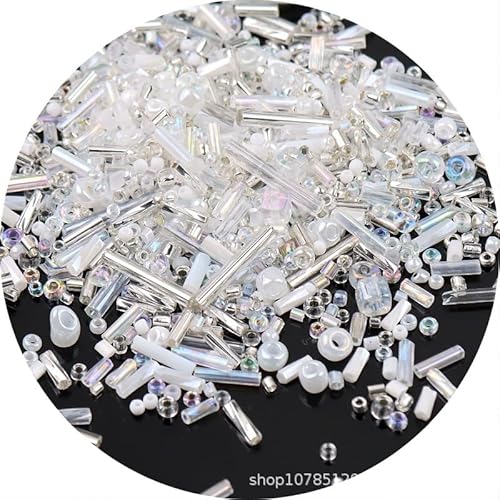 Hrlace 2500pcs Glas Rocailles Perlen Runde Glasperlen Stiftperlen Röhrchen Pony Perlen Seed Beads Glasperlen-Mix Tube Beads für Jewelry Making Bekleidungszubehör 50 g Beutelverpackung Silber Hrlace 2500pcs Glas Rocailles Perlen Runde Glasperlen Stiftperlen Röhrchen Pony Perlen Seed Beads Glasperlen-Mix Tube Beads für Jewelry Making Bekleidungszubehör 50 g Beutelverpackung Silber von Hrlace