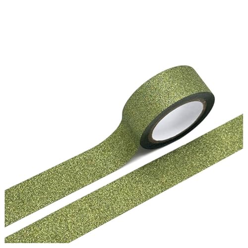 Hrlace 3 Rolle 15 m X 15mm Glitzer Klebeband Washi Glitzerband Folien-Abdeckbänder Dekorative Washi-Papierstift Klebebänder für DIY Scrapbook Basteln Geschenkverpackungen Journals Limonengrün Hrlace 3 Rolle 15 m X 15mm Glitzer Klebeband Washi Glitzerband Folien-Abdeckbänder Dekorative Washi-Papierstift Klebebänder für DIY Scrapbook Basteln Geschenkverpackungen Journals Limonengrün von Hrlace