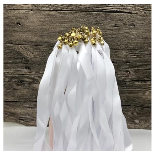 Hrlace 30 Stück Wedding Wands Hochzeit Luftschlangen mit Glocken Band Zauberstäbe Ribbon Fairy Stick Hochzeit Feenstäbe Glücksstäbe Seidenfeenstab für Hochzeiten Geburtstag Party Weiß 30 Stück Hrlace 30 Stück Wedding Wands Hochzeit Luftschlangen mit Glocken Band Zauberstäbe Ribbon Fairy Stick Hochzeit Feenstäbe Glücksstäbe Seidenfeenstab für Hochzeiten Geburtstag Party Weiß 30 Stück von Hrlace