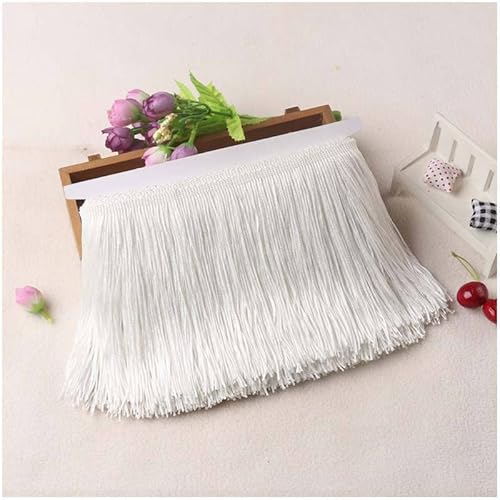 Hrlace 30cm Fransenbordüre Fransenband Quastenrock Trimmen Hüftschal Quastenkarnevalsrock Tanzfransen Spitzenborte Nähzubehör Damen Belly Dancer Cha-Cha Jazz Dance Partykostüm Weiß 20m Hrlace 30cm Fransenbordüre Fransenband Quastenrock Trimmen Hüftschal Quastenkarnevalsrock Tanzfransen Spitzenborte Nähzubehör Damen Belly Dancer Cha-Cha Jazz Dance Partykostüm Weiß 20m von Hrlace