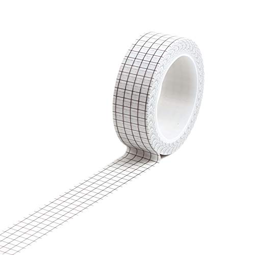 Hrlace 5 Rollen Raster Washi Tape Kariert Dekoratives Klebeband Masking Tapes DIY Handwerk Tape Grid Papier-Band Bunt für Scrapbooking, Bullet Tagebuch, Planer, Geschenkverpackung Weiß Hrlace 5 Rollen Raster Washi Tape Kariert Dekoratives Klebeband Masking Tapes DIY Handwerk Tape Grid Papier-Band Bunt für Scrapbooking, Bullet Tagebuch, Planer, Geschenkverpackung Weiß von Hrlace