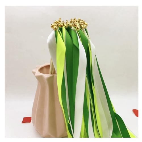 Hrlace 50 Stück Wedding Wands Hochzeit Luftschlangen mit Glocken Band Zauberstäbe Ribbon Fairy Stick Hochzeit Feenstäbe Glücksstäbe Seidenfeenstab für Hochzeiten Geburtstag Party Dunkelgrün 50 Stück Hrlace 50 Stück Wedding Wands Hochzeit Luftschlangen mit Glocken Band Zauberstäbe Ribbon Fairy Stick Hochzeit Feenstäbe Glücksstäbe Seidenfeenstab für Hochzeiten Geburtstag Party Dunkelgrün 50 Stück von Hrlace