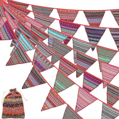 Hrlace 5M Boho Wimpelkette Vintage Bunt Dreieckige Flaggen Wimpel Girlande Ethnische Wimpelfahnen DIY Dekorative Ammergirlande Banner für Draussen Garten Hochzeit Geburtstag Party Deko 5M Hrlace 5M Boho Wimpelkette Vintage Bunt Dreieckige Flaggen Wimpel Girlande Ethnische Wimpelfahnen DIY Dekorative Ammergirlande Banner für Draussen Garten Hochzeit Geburtstag Party Deko 5M von Hrlace