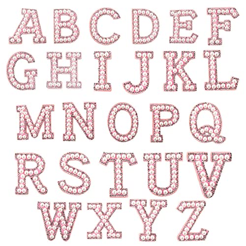 Hrlace Buchstaben Aufnäher Buchstaben Zum Aufbügeln A-Z Perle Strass Aufnäher Patches Zum Aufbügeln Set Bling Patches Buchstaben zum Applikation Stoff Bügelbild für Kleidung Glitzer Nähen Rosa Hrlace Buchstaben Aufnäher Buchstaben Zum Aufbügeln A-Z Perle Strass Aufnäher Patches Zum Aufbügeln Set Bling Patches Buchstaben zum Applikation Stoff Bügelbild für Kleidung Glitzer Nähen Rosa von Hrlace