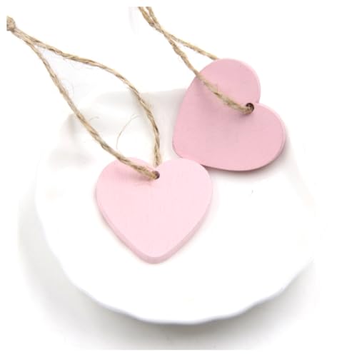 Hrlace Bunt Holzherzen mit Jute Schnur 4cm Holz Herzen mit Loch zum Basteln DIY Handwerk Holzherz Deko für Hochzeit Tischdeko Weihnachten Valentinstag Geschenkanhänge Rosa 100 Stück Hrlace Bunt Holzherzen mit Jute Schnur 4cm Holz Herzen mit Loch zum Basteln DIY Handwerk Holzherz Deko für Hochzeit Tischdeko Weihnachten Valentinstag Geschenkanhänge Rosa 100 Stück von Hrlace