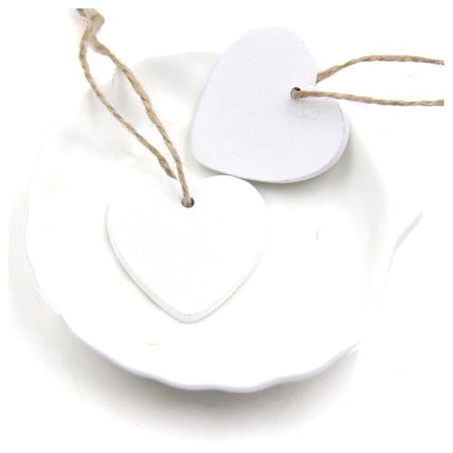 Hrlace Bunt Holzherzen mit Jute Schnur 4cm Holz Herzen mit Loch zum Basteln DIY Handwerk Holzherz Deko für Hochzeit Tischdeko Weihnachten Valentinstag Geschenkanhänge Weiß 20 Stück Hrlace Bunt Holzherzen mit Jute Schnur 4cm Holz Herzen mit Loch zum Basteln DIY Handwerk Holzherz Deko für Hochzeit Tischdeko Weihnachten Valentinstag Geschenkanhänge Weiß 20 Stück von Hrlace