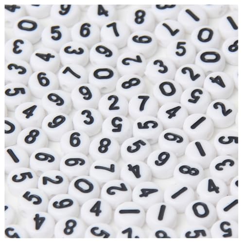 Hrlace Bunte Alphabet-Buchstabenperlen aus Acryl 4 x 7 mm Runde Alphabet und Nummern Perlen Spacer-Perlen für DIY Armbänder Halsketten Schmuck Handwerk Schlüsselanhänger Basteln 14# 200 Stück Hrlace Bunte Alphabet-Buchstabenperlen aus Acryl 4 x 7 mm Runde Alphabet und Nummern Perlen Spacer-Perlen für DIY Armbänder Halsketten Schmuck Handwerk Schlüsselanhänger Basteln 14# 200 Stück von Hrlace