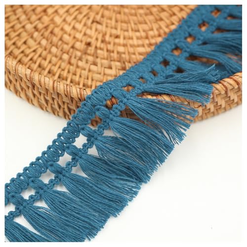 Hrlace Fransen Quastenband 5 cm Fransenborte Polyesterfaser Spitzenband Vorhangborte Quastenborte Band zum Nähen Quilten Kleidung Kostüme Kissendeko Heimwerken Heimdekoration Tibetisches Blau 2m Hrlace Fransen Quastenband 5 cm Fransenborte Polyesterfaser Spitzenband Vorhangborte Quastenborte Band zum Nähen Quilten Kleidung Kostüme Kissendeko Heimwerken Heimdekoration Tibetisches Blau 2m von Hrlace