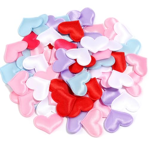 Hrlace Herz Konfetti 100 Stück Herz-Schwamm Herzförmiges 3D-Konfetti Herzen Deko Confetti Stoff Liebe Herz Tischdeko für Valentinstag, Jubiläum Dating, Hochzeitsbett, Geburtstag Deko Mischfarben 3.2cm Hrlace Herz Konfetti 100 Stück Herz-Schwamm Herzförmiges 3D-Konfetti Herzen Deko Confetti Stoff Liebe Herz Tischdeko für Valentinstag, Jubiläum Dating, Hochzeitsbett, Geburtstag Deko Mischfarben 3.2cm von Hrlace