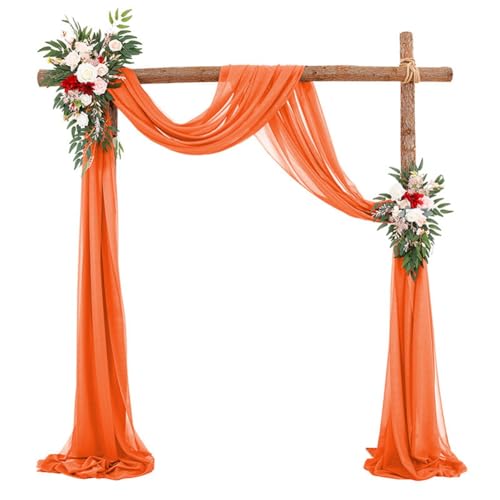 Hrlace Hochzeitsbogen Drapierstoff Querbehang Transparente Tüll Vorhang Perlenstoff Vorhänge Foto Hintergrundvorhang Chiffon Tüllstoff für Hochzeit Geschenke Party Dekorationen Orange 20FT Hrlace Hochzeitsbogen Drapierstoff Querbehang Transparente Tüll Vorhang Perlenstoff Vorhänge Foto Hintergrundvorhang Chiffon Tüllstoff für Hochzeit Geschenke Party Dekorationen Orange 20FT von Hrlace