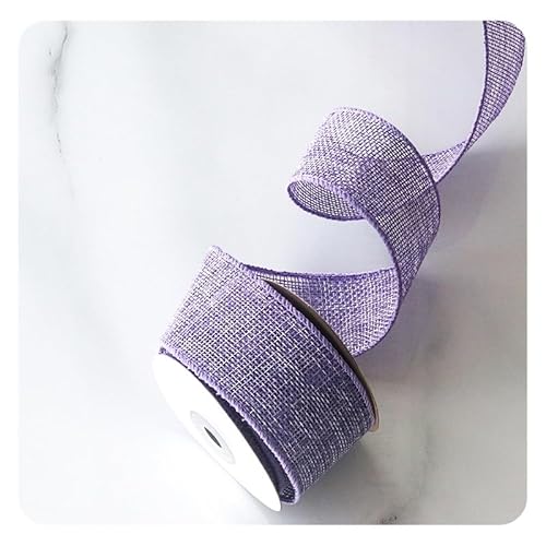 Hrlace Juteband 4 cm*5 Yards Natürlich Dekoband Vintage Geschenkband mit Draht Bastelband aus Jute Stoffband Weihnachtsleinenband zum Dekorieren von Hochzeiten,Geburtstagen,Geschenken Lila 1 Rolle Hrlace Juteband 4 cm*5 Yards Natürlich Dekoband Vintage Geschenkband mit Draht Bastelband aus Jute Stoffband Weihnachtsleinenband zum Dekorieren von Hochzeiten,Geburtstagen,Geschenken Lila 1 Rolle von Hrlace