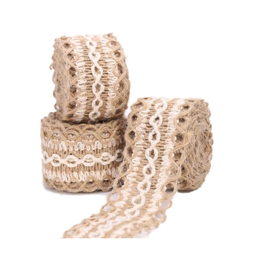 Hrlace Juteband Vintage spitzenband 4 cm Breit Geschenkband Natürliche Sackleinen Band Dekoband Stoffband für DIY Handwerk Hochzeit Weihnachten Geburtstag Party Geschenkverpackung Deko 20m Hrlace Juteband Vintage spitzenband 4 cm Breit Geschenkband Natürliche Sackleinen Band Dekoband Stoffband für DIY Handwerk Hochzeit Weihnachten Geburtstag Party Geschenkverpackung Deko 20m von Hrlace