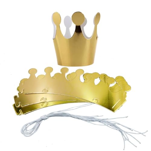 Hrlace Kronen Papier Partyhüte Geburtstagskrone Party Crown Hut Geburtstag-Papier-Hut Papierkronen Set für Kinder Erwachsene Geburtstagsfeier Foto Requisiten Dekoration Gold 100 Stück Hrlace Kronen Papier Partyhüte Geburtstagskrone Party Crown Hut Geburtstag-Papier-Hut Papierkronen Set für Kinder Erwachsene Geburtstagsfeier Foto Requisiten Dekoration Gold 100 Stück von Hrlace
