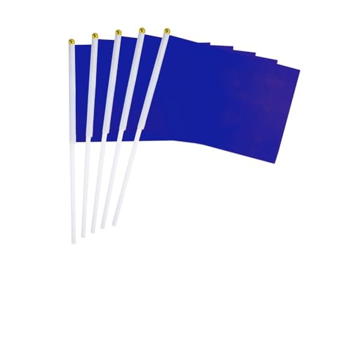Hrlace Mini Flagge 14x21cm kleine Handflagge Solide DIY Graffiti Banner Schiedsrichter Flagge Hand Flaggen für Sportveranstaltungen Feierlichkeiten Party Indoor Outdoor Dekoration Blau 50 Stück Hrlace Mini Flagge 14x21cm kleine Handflagge Solide DIY Graffiti Banner Schiedsrichter Flagge Hand Flaggen für Sportveranstaltungen Feierlichkeiten Party Indoor Outdoor Dekoration Blau 50 Stück von Hrlace