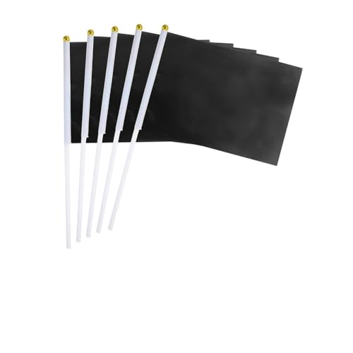 Hrlace Mini Flagge 14x21cm kleine Handflagge Solide DIY Graffiti Banner Schiedsrichter Flagge Hand Flaggen für Sportveranstaltungen Feierlichkeiten Party Indoor Outdoor Dekoration Schwarz 50 Stück Hrlace Mini Flagge 14x21cm kleine Handflagge Solide DIY Graffiti Banner Schiedsrichter Flagge Hand Flaggen für Sportveranstaltungen Feierlichkeiten Party Indoor Outdoor Dekoration Schwarz 50 Stück von Hrlace