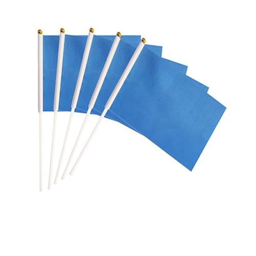Hrlace Mini Flagge 14x21cm kleine Handflagge Solide DIY Graffiti Banner Schiedsrichter Flagge Hand Flaggen für Sportveranstaltungen Feierlichkeiten Party Indoor Outdoor Dekoration Sky Blue 100 Stück Hrlace Mini Flagge 14x21cm kleine Handflagge Solide DIY Graffiti Banner Schiedsrichter Flagge Hand Flaggen für Sportveranstaltungen Feierlichkeiten Party Indoor Outdoor Dekoration Sky Blue 100 Stück von Hrlace