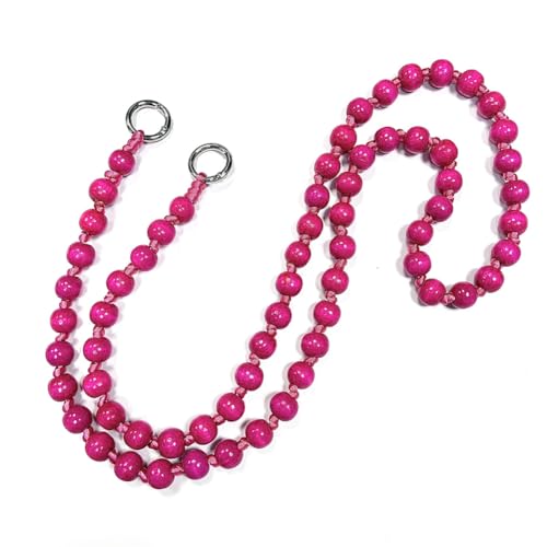 Hrlace Perlen Handykette 120cm Bunte Holzperlen Handy Lanyard Abnehmbare Telefon Kette Umhängeband Universal Anti Verlorene Handy Hängen Chian Taschenkette für Damen und Mädchen Rosarot Hrlace Perlen Handykette 120cm Bunte Holzperlen Handy Lanyard Abnehmbare Telefon Kette Umhängeband Universal Anti Verlorene Handy Hängen Chian Taschenkette für Damen und Mädchen Rosarot von Hrlace