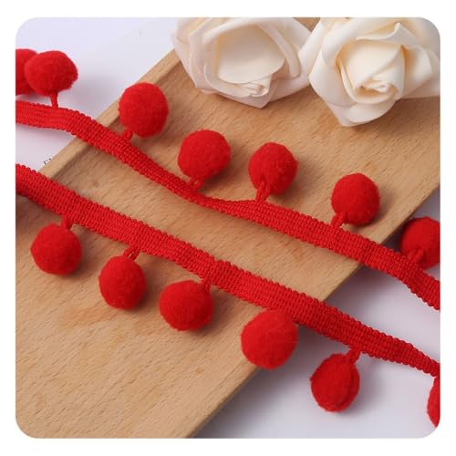 Hrlace Pom Bommelborte Rainbow Bommelband Pompon-Borte Fransenband Quasten Trim Zierborrte DIY Bastelzubehör Pom Balls Band für Kleidung, Vorhänge, Kissen, Bastelarbeiten, Nähen Farbe 12# 3m Hrlace Pom Bommelborte Rainbow Bommelband Pompon-Borte Fransenband Quasten Trim Zierborrte DIY Bastelzubehör Pom Balls Band für Kleidung, Vorhänge, Kissen, Bastelarbeiten, Nähen Farbe 12# 3m von Hrlace