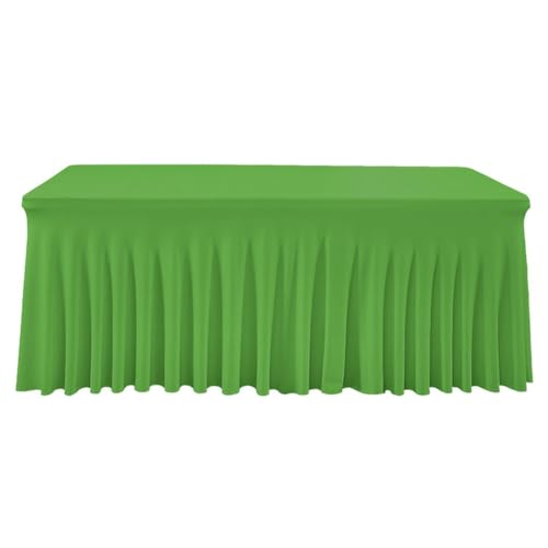 Hrlace Spandex Tischdecke 183 x 76 x 76cm Rechteckige Tischrock Solide Farbe Stretch Tischröcke Tischbezug für Hochzeit Bankett Abendessen Kuchen Buffettisch Dekoration Grün Hrlace Spandex Tischdecke 183 x 76 x 76cm Rechteckige Tischrock Solide Farbe Stretch Tischröcke Tischbezug für Hochzeit Bankett Abendessen Kuchen Buffettisch Dekoration Grün von Hrlace