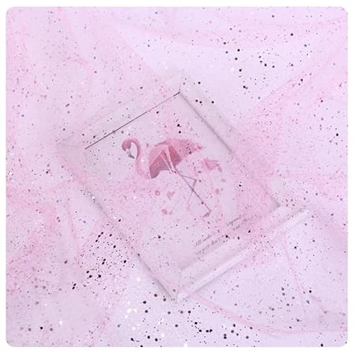 Hrlace Sparkly Stoff Fabrics Meterware Pailletten Stoffe Tüllstoff Netzstoff Glitzer Garn Dekostoff mit kleine Pailletten für DIY handgemachte Hochzeit Kleid Home Deko Pink 150cm * 1m Hrlace Sparkly Stoff Fabrics Meterware Pailletten Stoffe Tüllstoff Netzstoff Glitzer Garn Dekostoff mit kleine Pailletten für DIY handgemachte Hochzeit Kleid Home Deko Pink 150cm * 1m von Hrlace