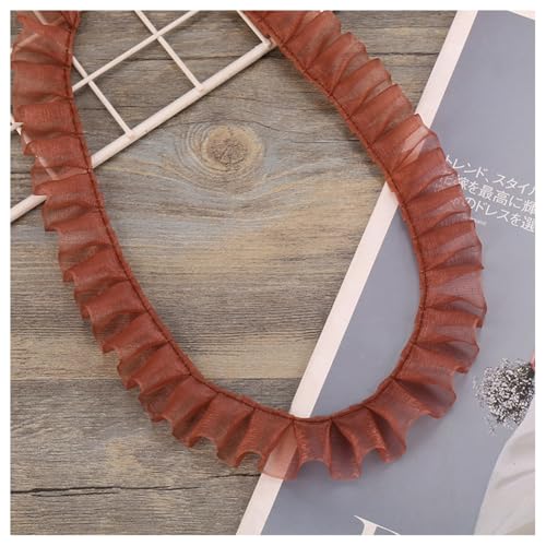 Hrlace Spitzenband 2.5 cm Breite Rüschen Spitzenborte Plissierte Rüschenband Lace Trim Plisseestoff Vintage Spitzenbesatz Deko für DIY Nähen Handwerk Hochzeit Geschenkverpackung Rock Kaffee 10m Hrlace Spitzenband 2.5 cm Breite Rüschen Spitzenborte Plissierte Rüschenband Lace Trim Plisseestoff Vintage Spitzenbesatz Deko für DIY Nähen Handwerk Hochzeit Geschenkverpackung Rock Kaffee 10m von Hrlace