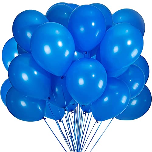Hrobig Luftballons Blau - 100 Stück 30 cm / 12 zoll - Premium Latex Helium Ballons für Geburtstag, Hochzeit, Babyparty, Halloween Oder Weihnachten party Deko von Hrobig