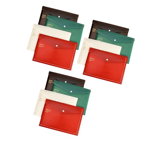 12 PCs Eine 4 Datei Tasche Retro Dokumentbag Datei Ordner Speichertasche Einfach Zu Verwendende Dokumente Ordner School Office Supplies 12 PCs Eine 4 Datei Tasche Retro Dokumentbag Datei Ordner Speichertasche Einfach Zu Verwendende Dokumente Ordner School Office Supplies von Hrtyvhin