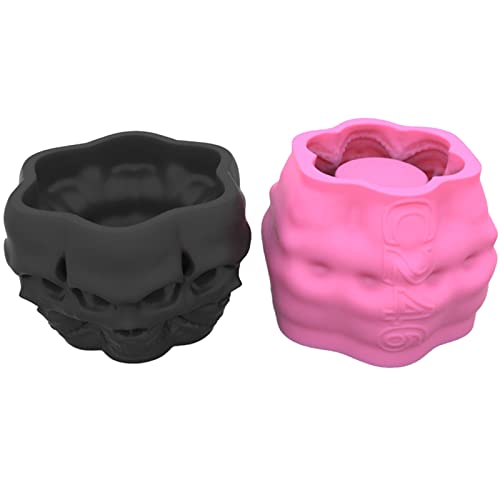 3D-Silikonform mit mehreren Totenköpfen, Epoxidharz, Dekoration, Seife, Schmelz, Harz, Ton, Ornamente für Heimdekoration 3D-Silikonform mit mehreren Totenköpfen, Epoxidharz, Dekoration, Seife, Schmelz, Harz, Ton, Ornamente für Heimdekoration von Hrtyvhin