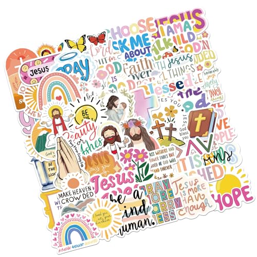 50pcs Inspirierende Bibel Zitat Aufkleber Ästhetischer Aufkleber Für Notebook Journal Water Bottle Laptop Scrapbook Phone Hülle von Hrtyvhin