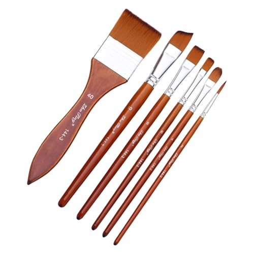 6pcs Aquarellpinsel Pinsel Nylon Pinsel Für Künstler Anfänger Acrylöl Öl Aquarell Gouache Malerei Gesichtskörperkunst 6pcs Aquarellpinsel Pinsel Nylon Pinsel Für Künstler Anfänger Acrylöl Öl Aquarell Gouache Malerei Gesichtskörperkunst von Hrtyvhin