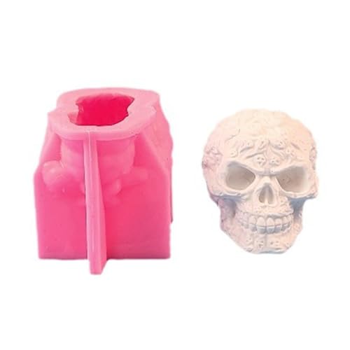 Hrtyvhin Halloween-Totenkopf-Silikonformen, Totenkopf-Harze, Formen für Seife, Schokolade, Mousse, Kuchen, Backen, Schreibtisch-Dekorationen Hrtyvhin Halloween-Totenkopf-Silikonformen, Totenkopf-Harze, Formen für Seife, Schokolade, Mousse, Kuchen, Backen, Schreibtisch-Dekorationen von Hrtyvhin
