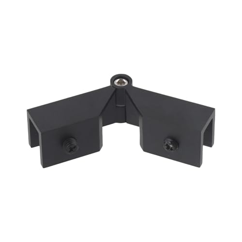 1PC Glas Befestigungs Clip Ecke Nut Klemme 90-180 Grad Stecker Scharnier Dusche Tür Halterung for 8-12mm Hardware(Black) von HsePank