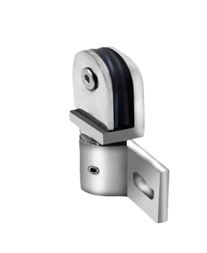 HsePank 1PC Badezimmer Glastür Clip/Klemme/Scharnier rotierende Welle Zinklegierung und Edelstahl kein Rost Dusche Zubehör(Zinc alloy) von HsePank