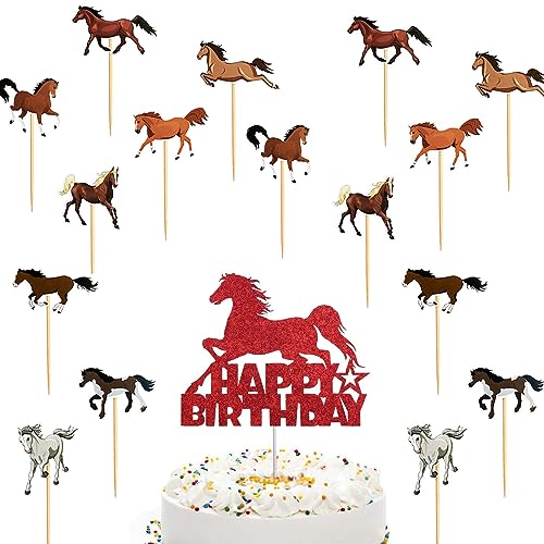 17 Stück Pferde Tortendeko Geburtstag Pferde Cupcake Toppers, Pferde Geburtstagsdeko für Geburtstagsfeiern zum Thema Pferderennen Kindergeburtstag Party Pferd Thema Party Deko 17 Stück Pferde Tortendeko Geburtstag Pferde Cupcake Toppers, Pferde Geburtstagsdeko für Geburtstagsfeiern zum Thema Pferderennen Kindergeburtstag Party Pferd Thema Party Deko von HsentimenH
