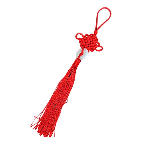 Chinesischer Knoten, Glücksbringer, Jade, chinesische Glück, rote Quasten, hängende Anhänger für Glück, Reichtum, Gesundheit, Erfolg für Freunde, Familie, Liebhaber, chinesisches Neujahrsgeschenk, von HshDUti