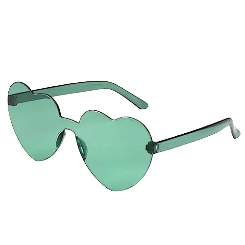 HshDUti Partybrille mit Herzmotiv, Hippie-Spezifikationen, Funky-Brille, Kostüm-Sonnenbrille, Festival-Outfits für Kinder und Erwachsene, Partyzubehör, Grün HshDUti Partybrille mit Herzmotiv, Hippie-Spezifikationen, Funky-Brille, Kostüm-Sonnenbrille, Festival-Outfits für Kinder und Erwachsene, Partyzubehör, Grün von HshDUti