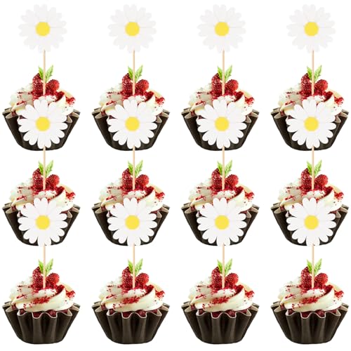 Hshenjhu 12 Stücke Tortendeko,Gänseblümchen Tortendeko,Gänseblümchen Blumen Pappbecher Kuchendeko,Blumen Pappbecher Kuchendeko,Happy Birthday Partydeko für Geburtstag Hochzeiten Mai Taufe,Weiß Hshenjhu 12 Stücke Tortendeko,Gänseblümchen Tortendeko,Gänseblümchen Blumen Pappbecher Kuchendeko,Blumen Pappbecher Kuchendeko,Happy Birthday Partydeko für Geburtstag Hochzeiten Mai Taufe,Weiß von Hshenjhu