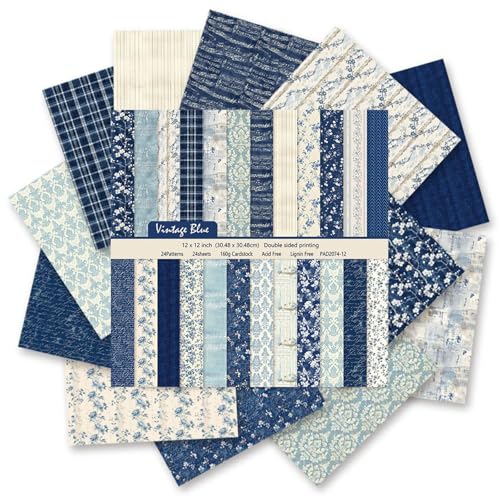 Hshenjhu 24 Blatt Scrapbooking Papier, 30.5 x 30.5 cm Doppelseitiges Scrapbooking Papier, 12 Muster Scrapbook Paper Pad for Scrapbooking, für Scrapbooking, Kartenherstellung, Andere Papierbasteleien Hshenjhu 24 Blatt Scrapbooking Papier, 30.5 x 30.5 cm Doppelseitiges Scrapbooking Papier, 12 Muster Scrapbook Paper Pad for Scrapbooking, für Scrapbooking, Kartenherstellung, Andere Papierbasteleien von Hshenjhu