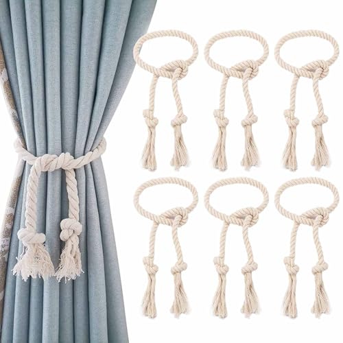Hshenjhu 6 Stück Vorhang Raffhalter, 75 cm Quaste Raffhalter für Vorhänge, Vorhangseil Raffhalter Vorhangseil Raffhalter, Vorhang Seil Schnallen für Haus, Wohnzimmer, Büro, Schlafzimmer Deko Hshenjhu 6 Stück Vorhang Raffhalter, 75 cm Quaste Raffhalter für Vorhänge, Vorhangseil Raffhalter Vorhangseil Raffhalter, Vorhang Seil Schnallen für Haus, Wohnzimmer, Büro, Schlafzimmer Deko von Hshenjhu