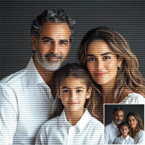 Diamond Painting Eigenes Foto 30x40cm, 5D DIY Diamond Painting Personalisiert, Custom Diamant Paintings Bilder Mosaik Bastelset Erwachsene, Malen Nach Zahlen Egenes Bild, Personalisiert Geschenk H-211 Diamond Painting Eigenes Foto 30x40cm, 5D DIY Diamond Painting Personalisiert, Custom Diamant Paintings Bilder Mosaik Bastelset Erwachsene, Malen Nach Zahlen Egenes Bild, Personalisiert Geschenk H-211 von Hsqpoobd
