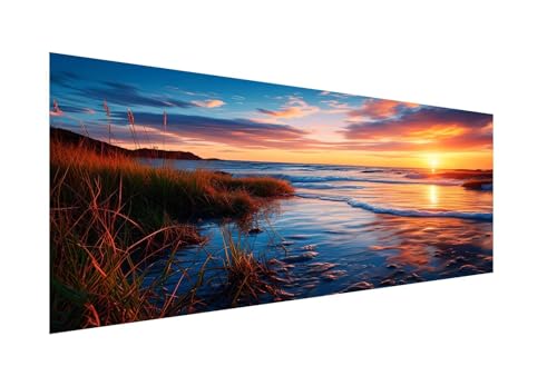 Diamond Painting XXL 50x100cm,5D Diamond Painting Sonnenuntergang Diamond Painting Erwachsene,Diamant Painting Bilder Meer Diamond-Painting,für Wohnzimmer Schlafzimmer Deko,Geschenke für Frauen ZJ-811 von Hsqpoobd