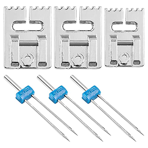 Hsthe Sea Jersey Nadeln,Zwillingsnadel Jersey,Nähmaschine Nähfuß,Zwillingsnadel Stretch,9 Rillen Pintuck Nähfuß,Doppelnadel für Nähmaschine,2/90 3/90 4/90 6er Pack Doppelnadel Zwillingsnadel Hsthe Sea Jersey Nadeln,Zwillingsnadel Jersey,Nähmaschine Nähfuß,Zwillingsnadel Stretch,9 Rillen Pintuck Nähfuß,Doppelnadel für Nähmaschine,2/90 3/90 4/90 6er Pack Doppelnadel Zwillingsnadel von Hsthe Sea