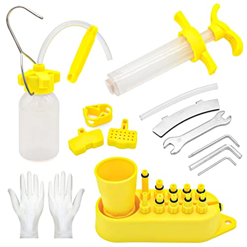 Hsthe Sea Brake Bleed Kit, Fahrrad-Entlüftungsset für hydraulische Scheibenbremsen, Werkzeug für Shimano für MAGURA Bremsen Wechsel Hydraulische Kits Hsthe Sea Brake Bleed Kit, Fahrrad-Entlüftungsset für hydraulische Scheibenbremsen, Werkzeug für Shimano für MAGURA Bremsen Wechsel Hydraulische Kits von Hsthe Sea